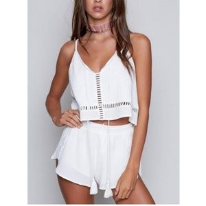 White Bohemian Cami Beach 2-Piece Short Set